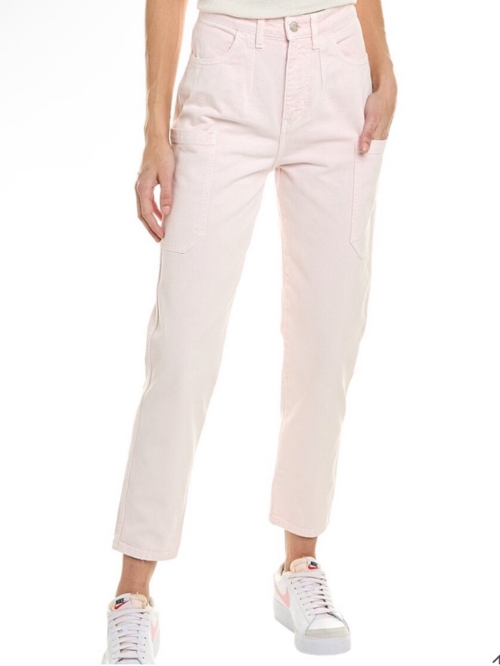 IRO Provence Pale Pink High Waisted Straight Jeans Pants 32(0) NWT $295